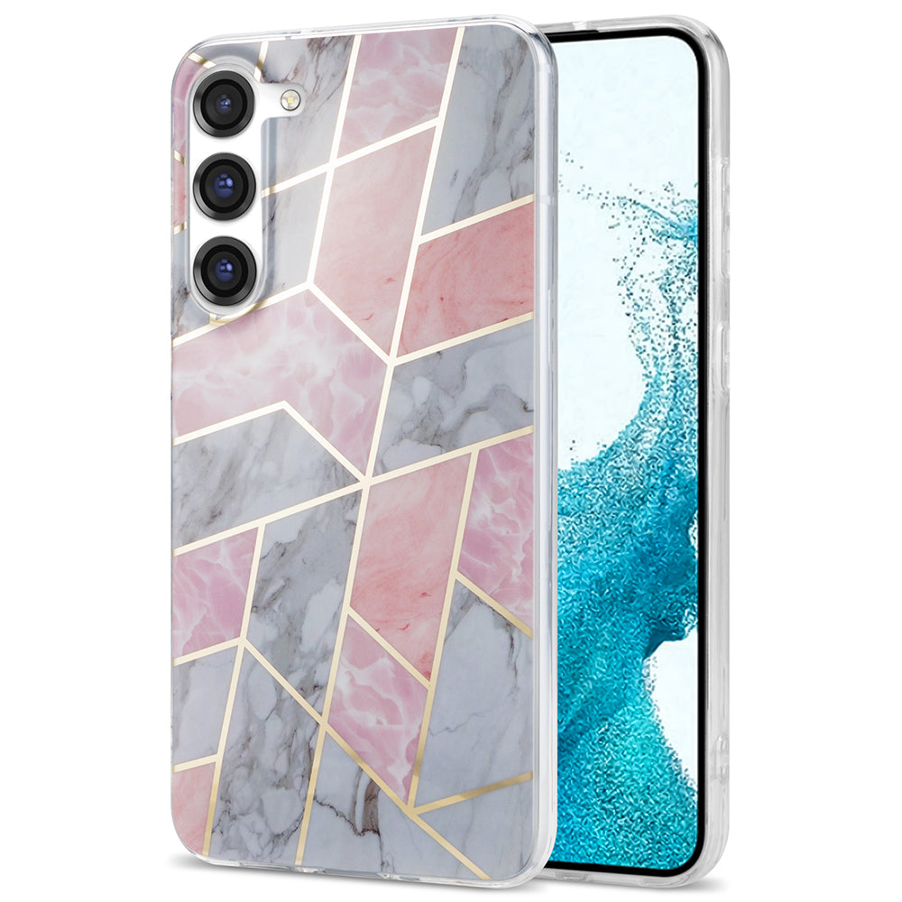 For Samsung Galaxy S23 IMD Marble Pattern Phone Case Electroplating TPU Drop Protection Cover For Samsung Galaxy S23 IMD Marble Pattern Phone Case Electroplating TPU Drop Protection Cover